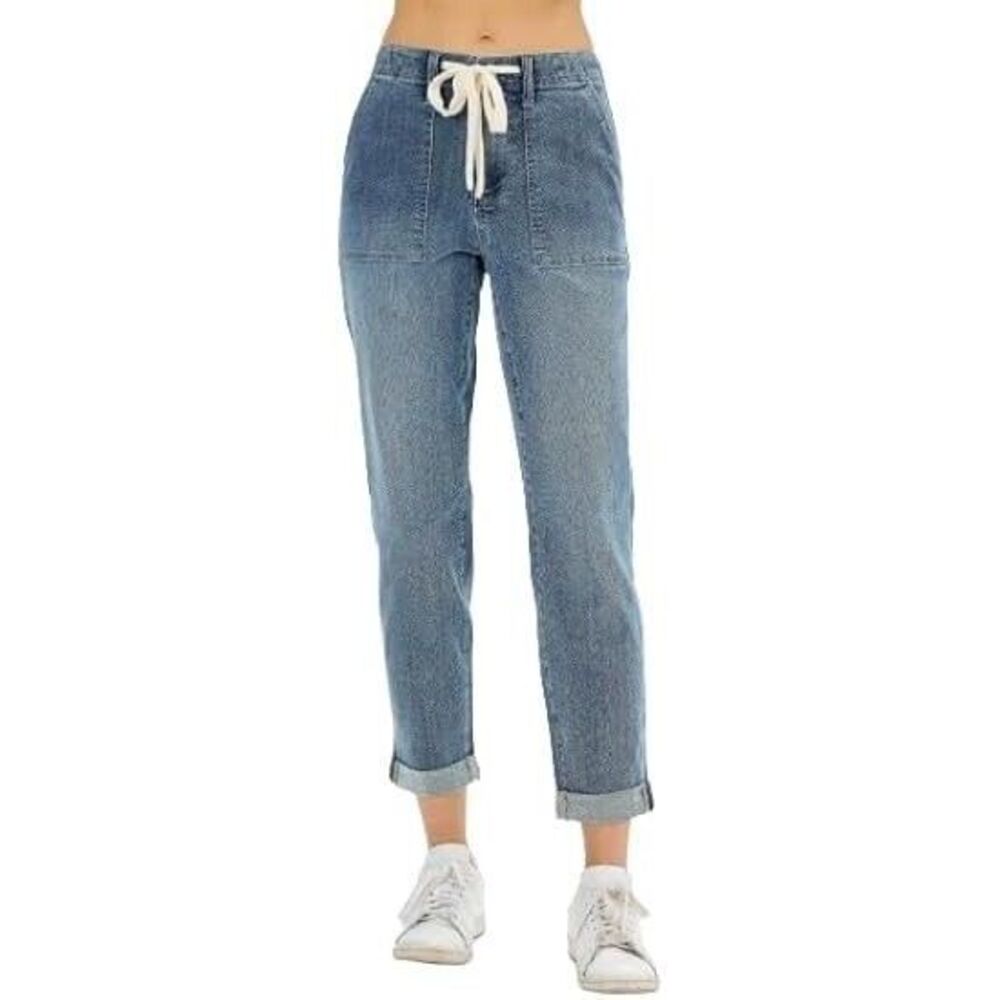 Judy Blue High Waist Pull On Jogger Jeans Women 7/ 28 EUC Stretch Denim JB88496